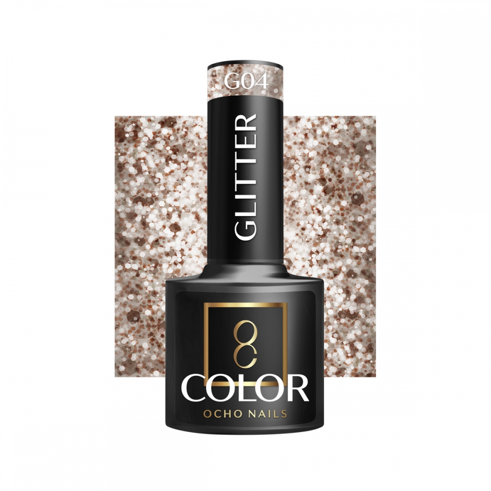OCHO NAILS Hybrid nail polish glitter G04 -5 g (147463)