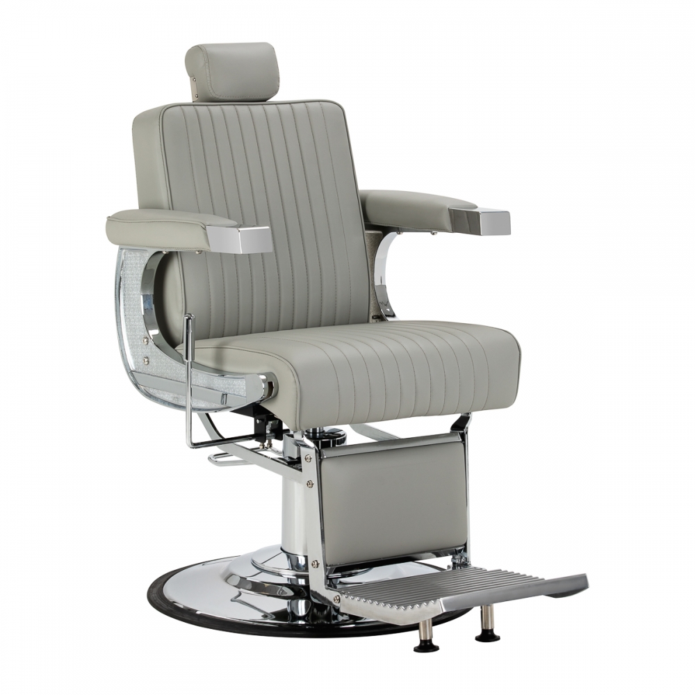 Gabbiano Visionerio barber chair grey chrome frame (155246)