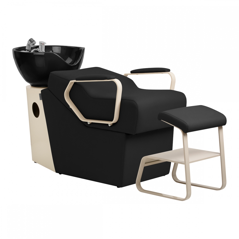 Hairdressing wash unit Omega Marina black (154528)