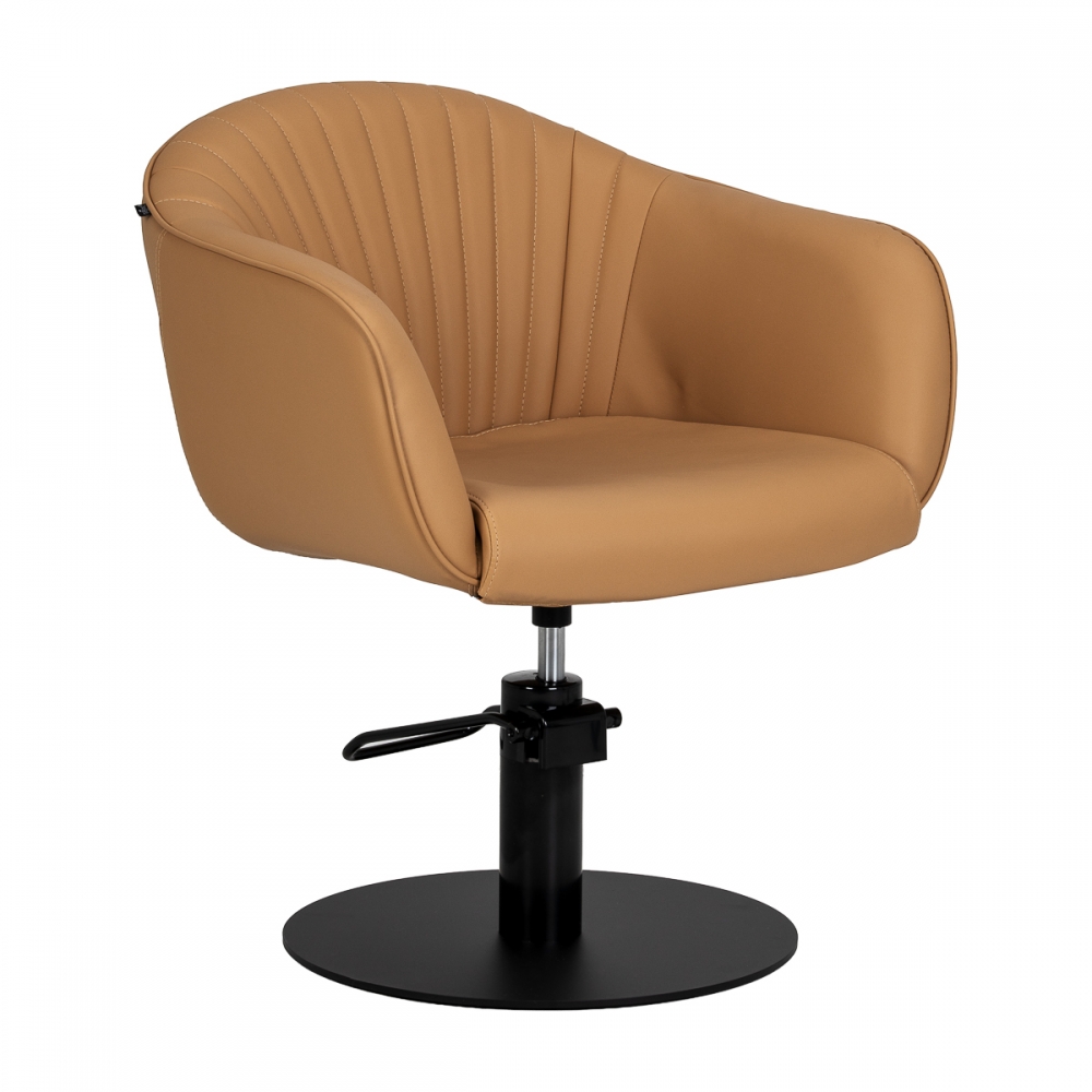 Hairdressing chair Gabbiano Copenhagen caramel (154390)