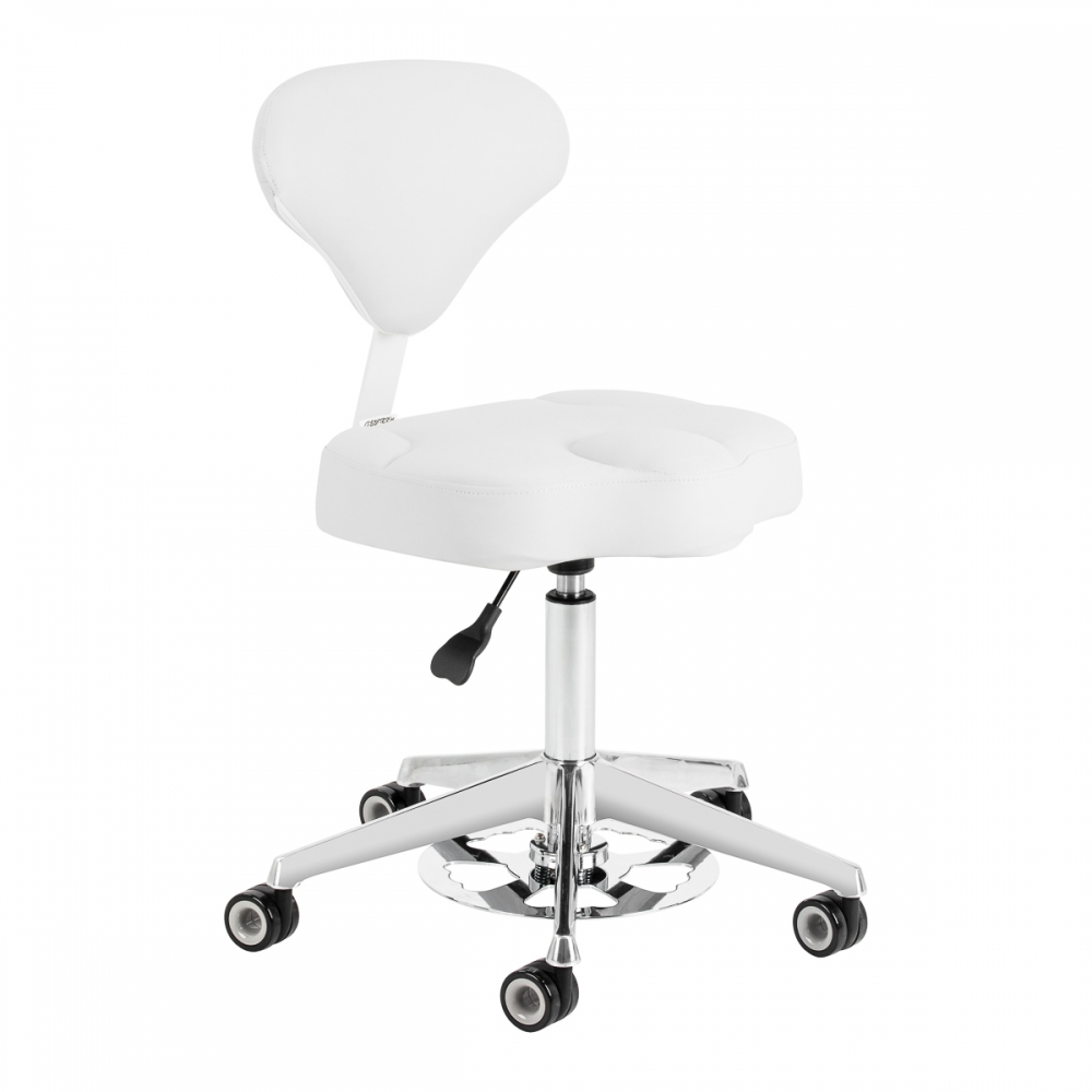 Cosmetic stool Azzurro 156-F bump-up snow-white (155913)