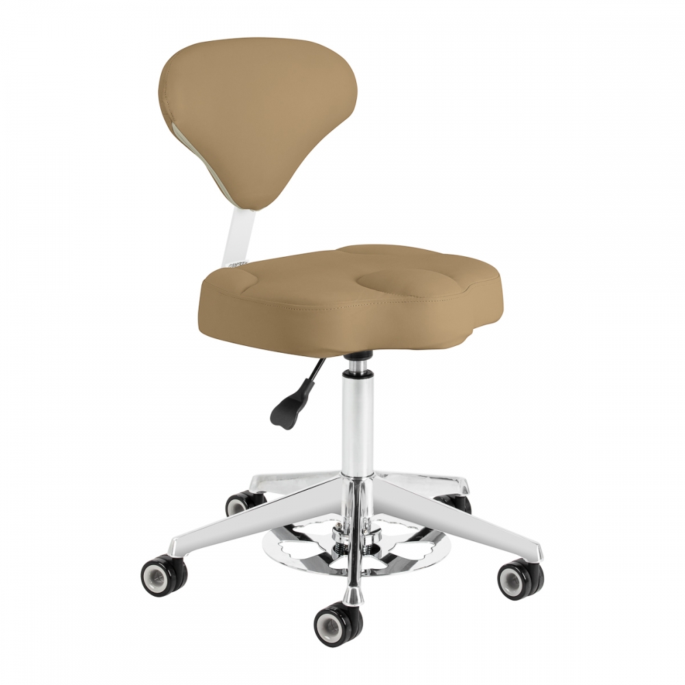 Cosmetic stool Azzurro 156-F bump-up beige (light coffee) (155914)