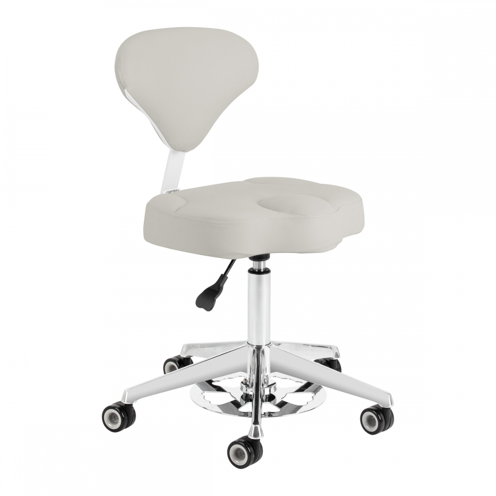 Cosmetic stool Azzurro 156-F bump-up grey (155915)