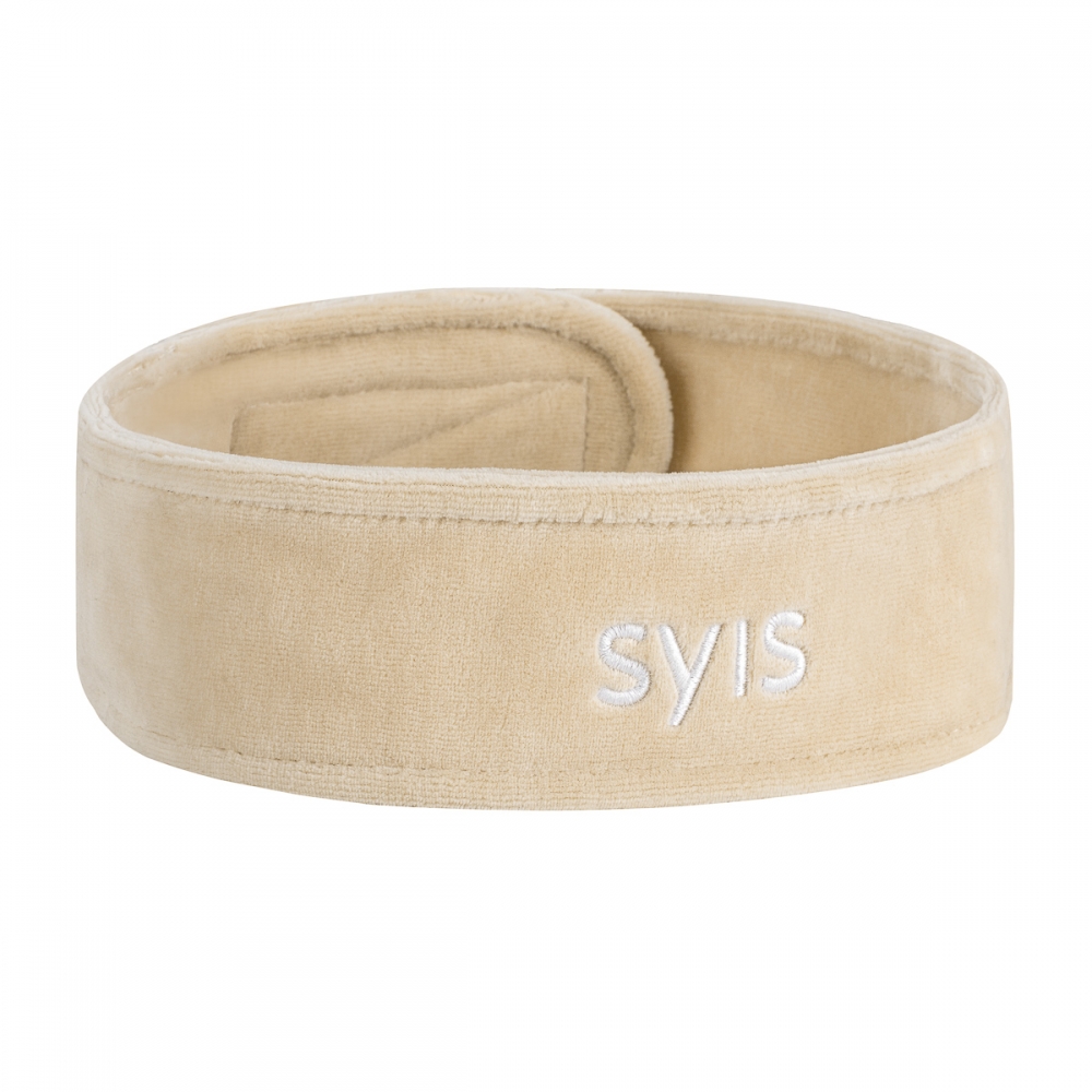 Beauty headband SYIS velour beige (155880)