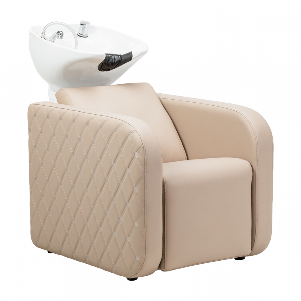 Electric hairdressing wash unit with massage function Gabbiano Sylvia Plus beige (155839)