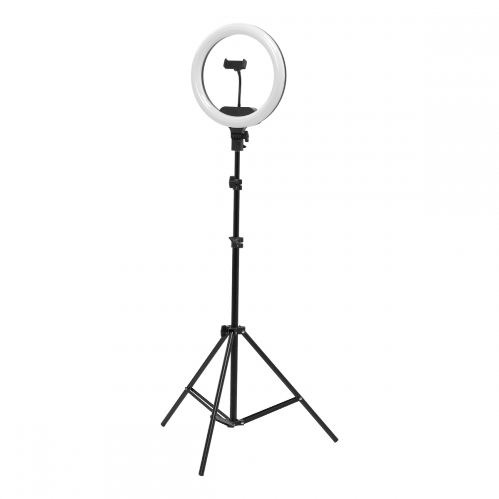 Lamp Ring Light 13"" 36W LED with stand black (131446)