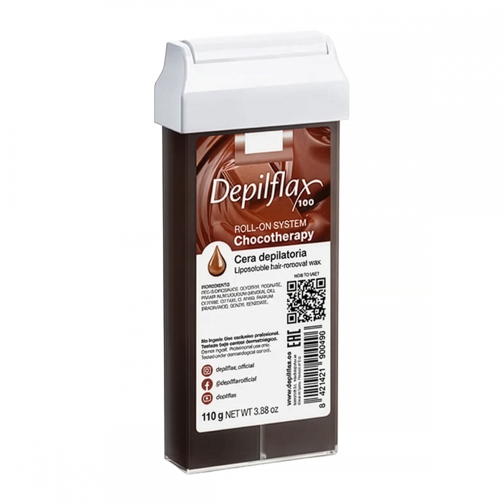 Depilflax 100 Hair Removal Wax Roll-On Chocotherapy 110 g (156116)