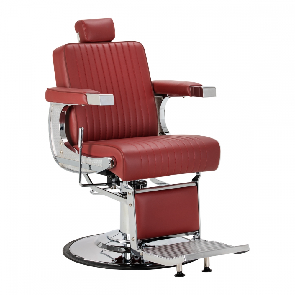 Gabbiano Visionerio+ barber chair red chrome frame (156097)