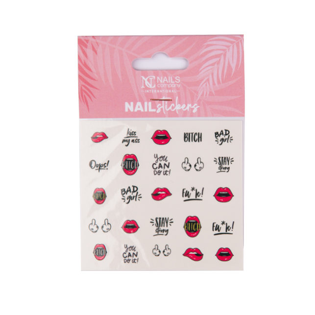 NC NAILS COMPANY WATER STICKERS 2D-BAG GIRL