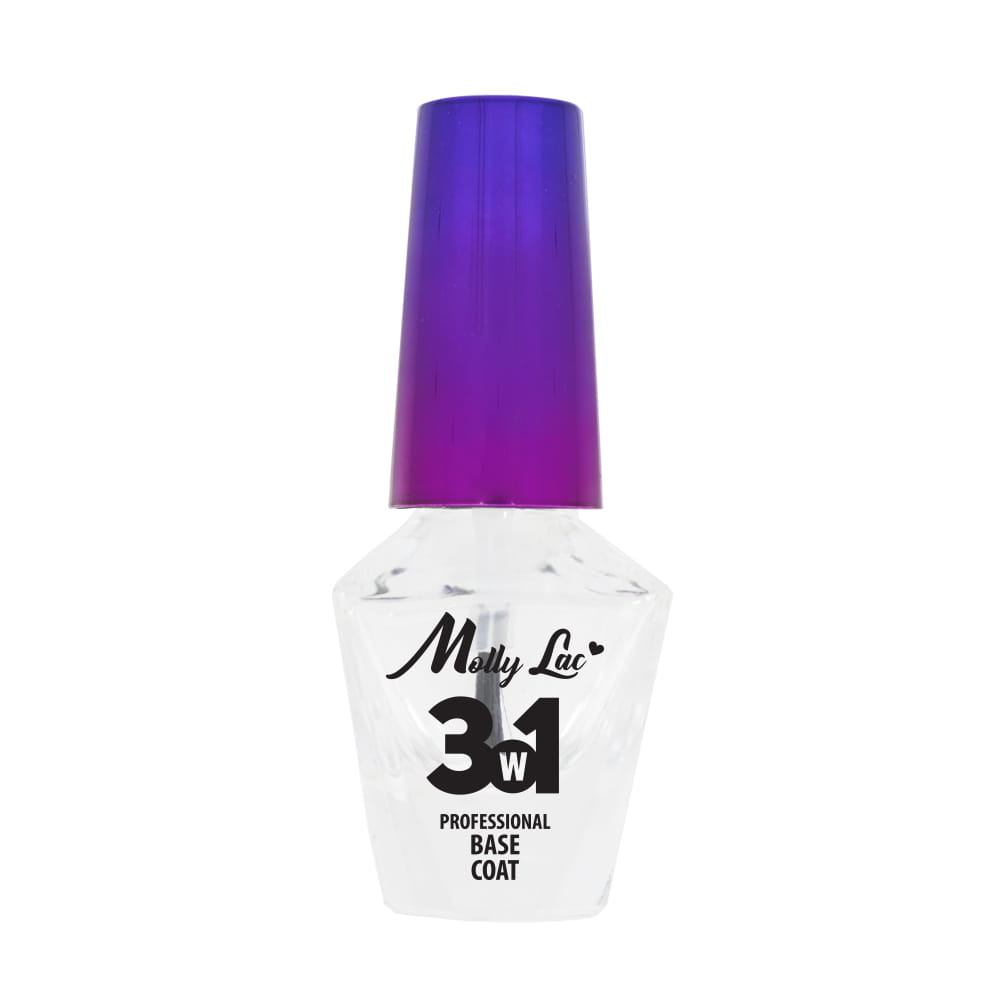 MOLLY LAC 3-IN-1 BASE FOR CLASSIC POLISHES 10ML