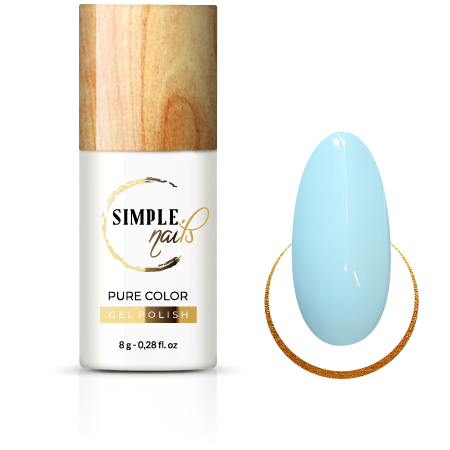 SIMPLE NAILS UV/LED GEL POLISH PURE COLOR BLUE SKY