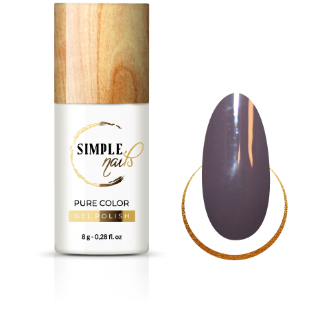 SIMPLE NAILS UV/LED GEL POLISH PURE COLOR BROWN MUSSELS