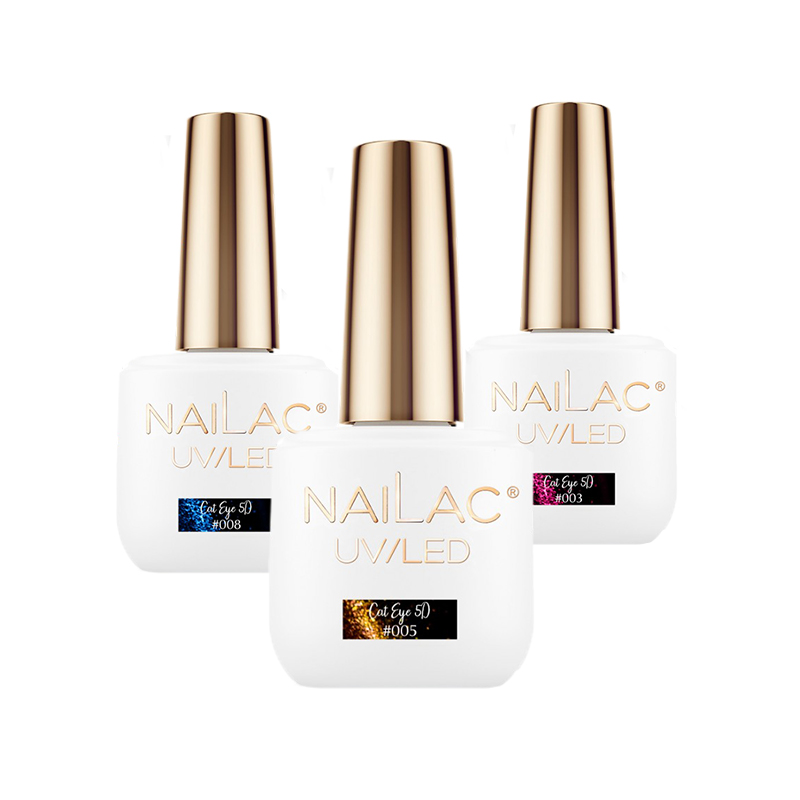 NAILAC HYBRID GEL POLISH UV LED CAT EYE 5D 7ML