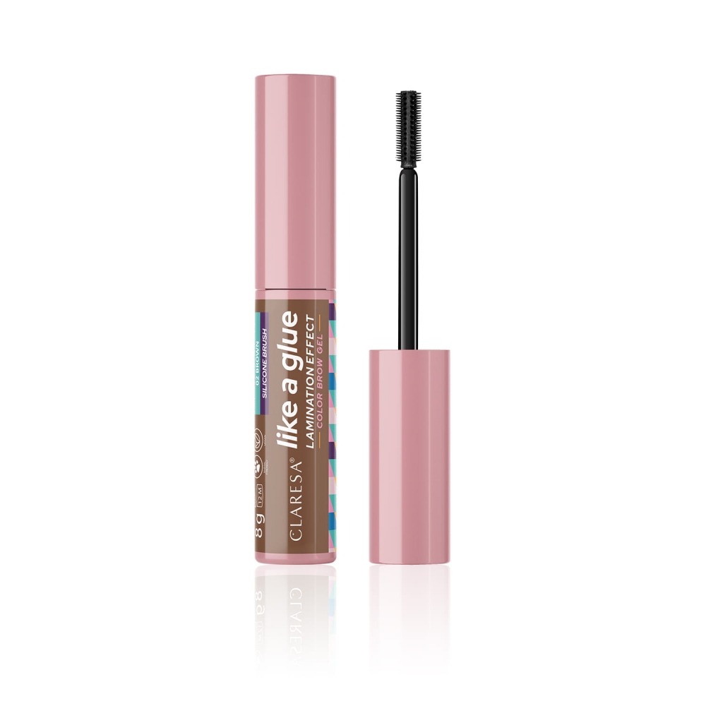 CLARESA LIKE A GLUE EYEBROW GEL 02 BROWN