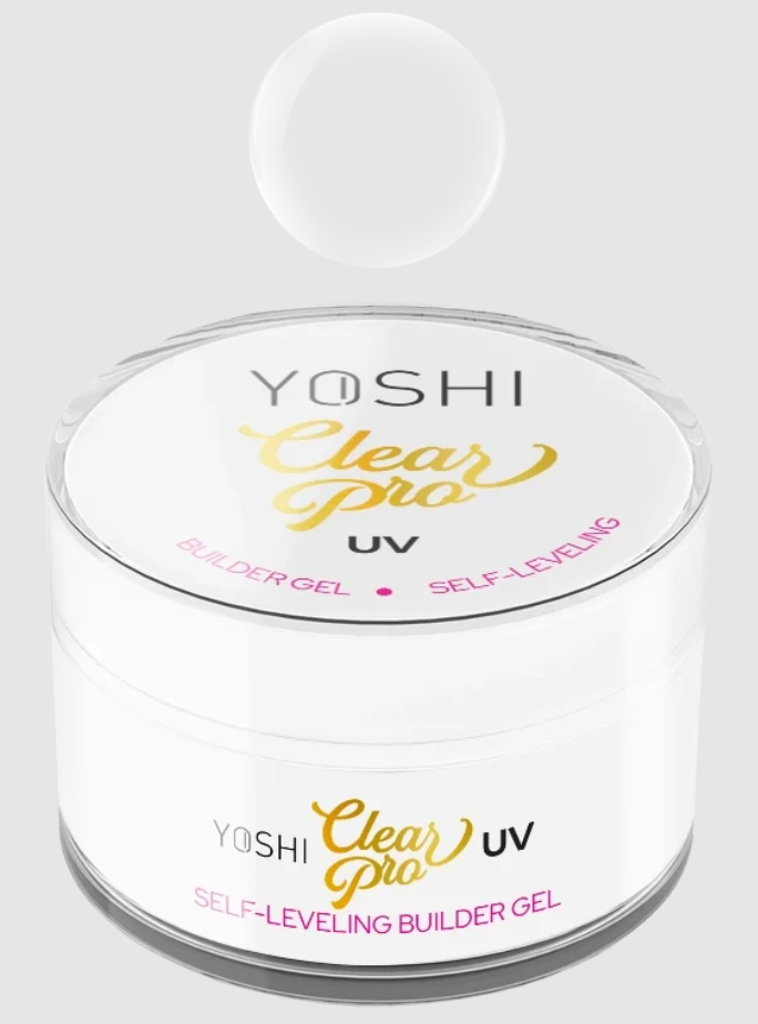 YOSHI PROFESSIONAL CLEAR PRO GEL UV LED SELF LEVELING 15ML