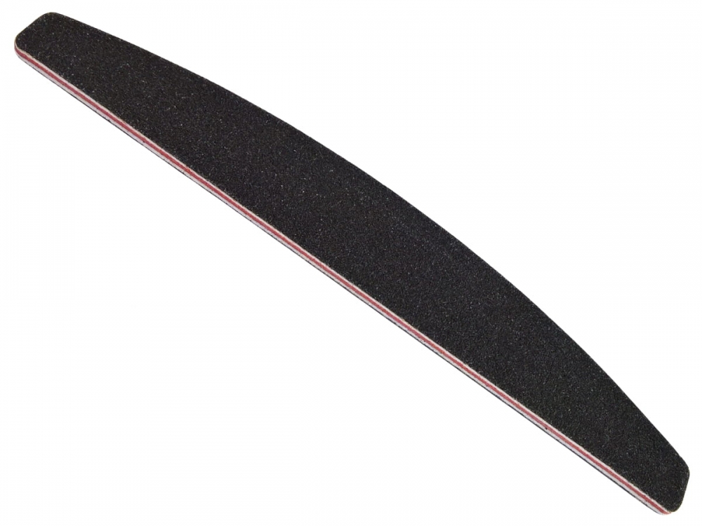 SUNONE NAIL FILE HALF MOON BLACK 100/180