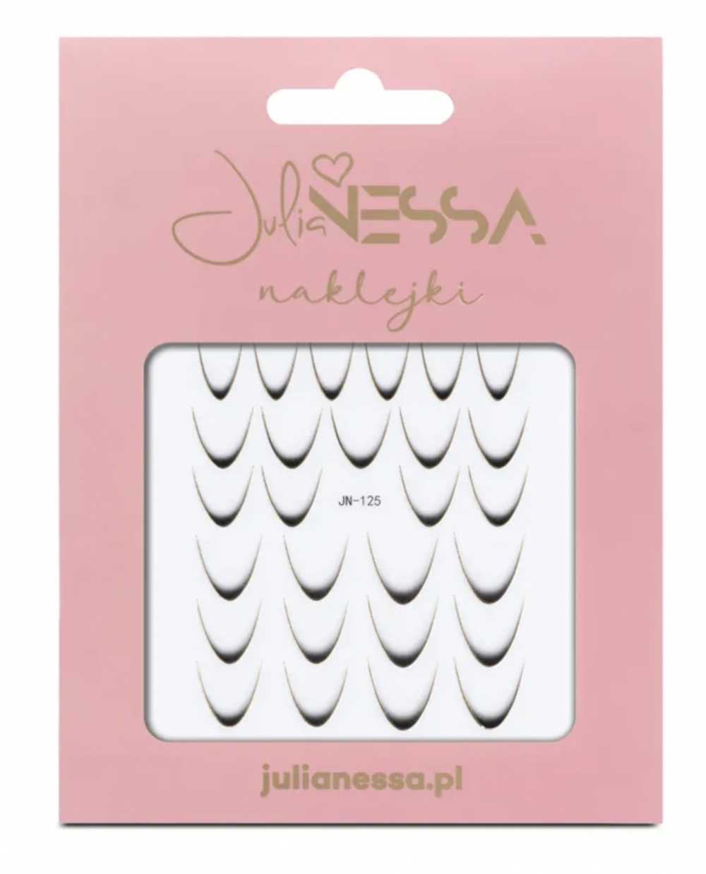 JULIA NESSA STICKERS FOR NAILS FRENCH BLACK GOLD