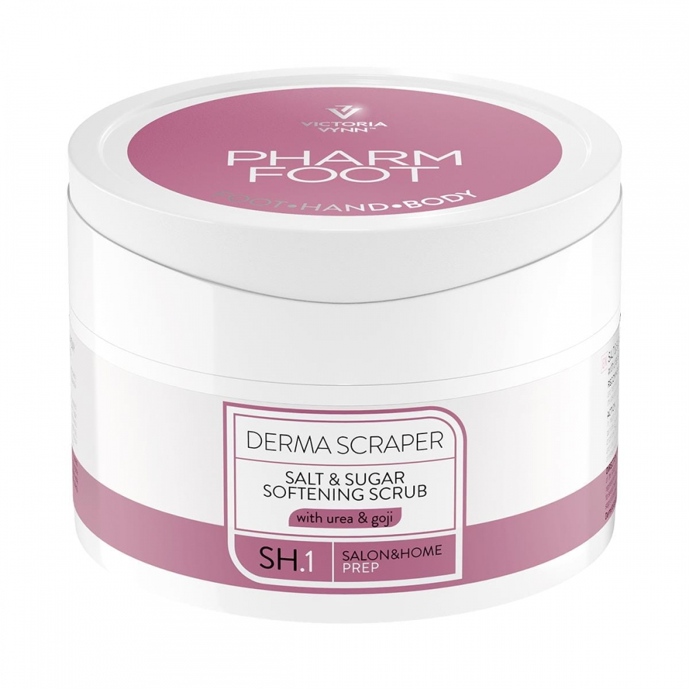 PHARM FOOT DERMA SCRAPER SALT & SUGAR SOFTENING SCRUB SH.1