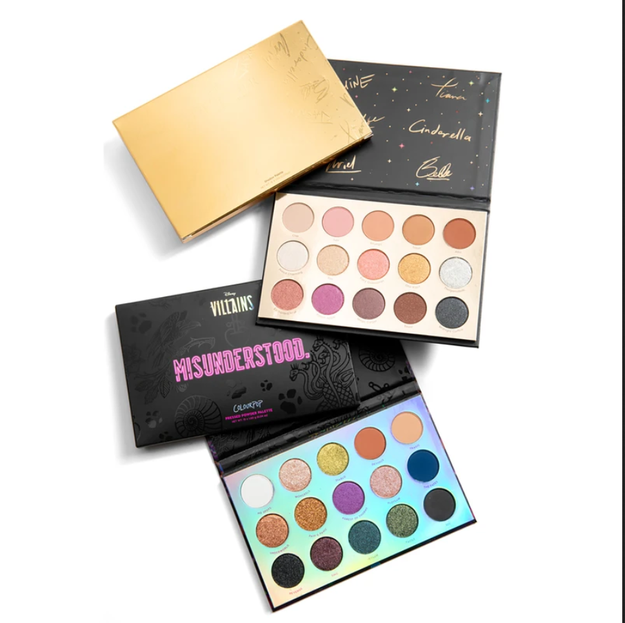 COLOURPOP DISNEY PRINCESS & VILLAIN EYESHADOW PALETTE SET