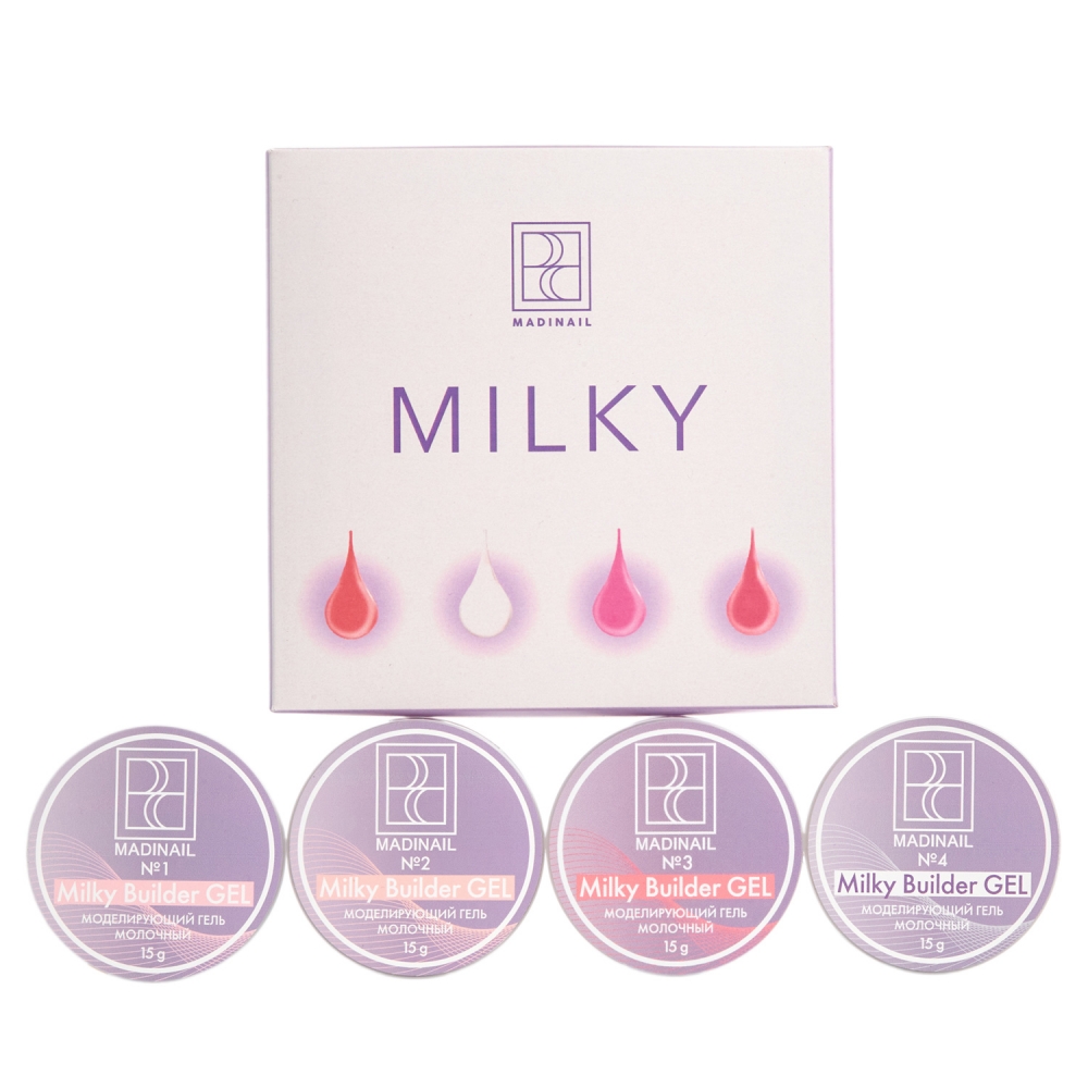 MADINAIL BUILDING GELS SET MILKI MINI GIFT SET