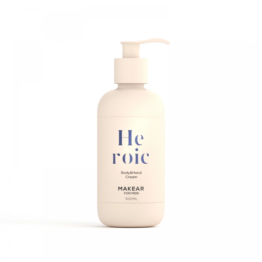 MAKEAR BODY&HAND CREAM FOR MEN HEROIC 300ML