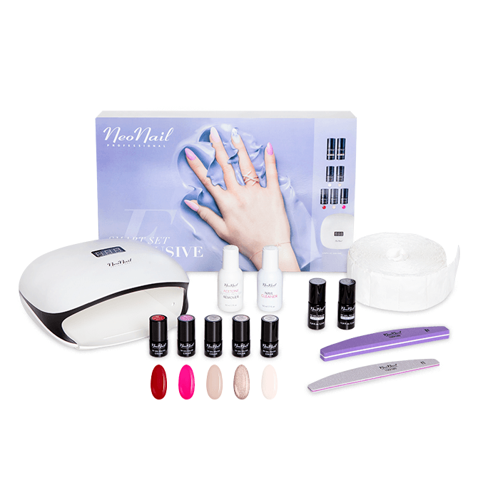 NEONAIL SMART SET EXCLUSIVE STARTER KIT GEL POLISH UV LED WITH LAMP LED 48W