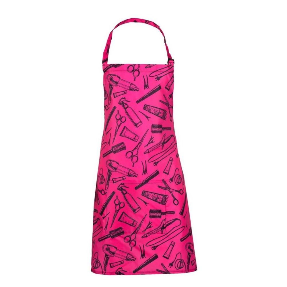 K.TYRKA COSMETIC APRON CLASSIC CRAZY SCISSORS PINK