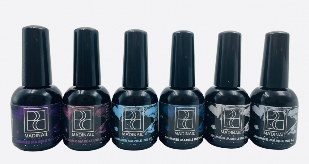 MADINAIL NAIL SHIMMER MARBLE INK SET