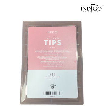 INDIGO NAIL TIPS FULL COVER TIPS OVAL 240PCS