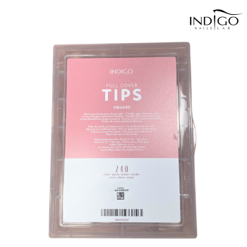 INDIGO NAIL TIPS FULL COVER TIPS SQUARE 240PCS