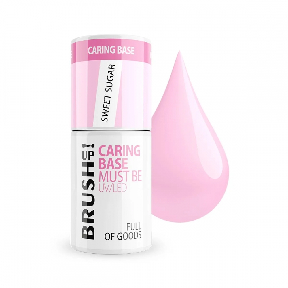BRUSH UP! HYBRID NAIL BASE FULL OF GOODS SWEET SUGAR  5G