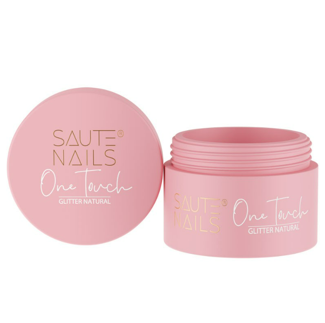 SAUTE NAILS ONE TOUCH GLITTER NATURAL