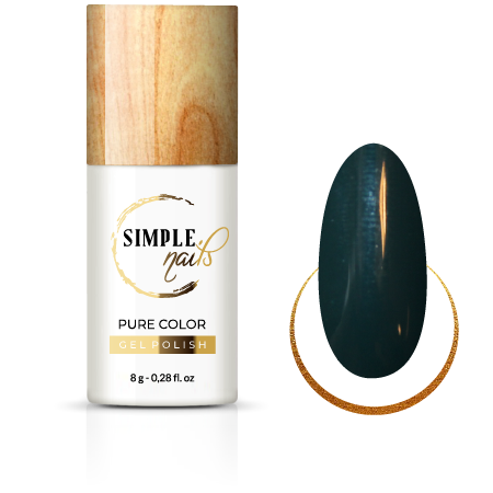 SIMPLE NAILS UV/LED GEL POLISH PURE COLOR FRENCH GREEN BOTTLE