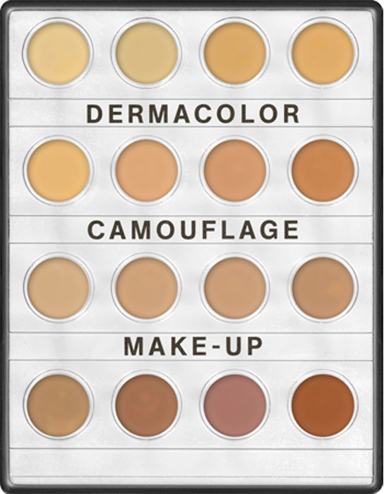 KRYOLAN DERMACOLOR CAMUFLAGE MINI-PALETTE WITCH 16 SHADES H 16