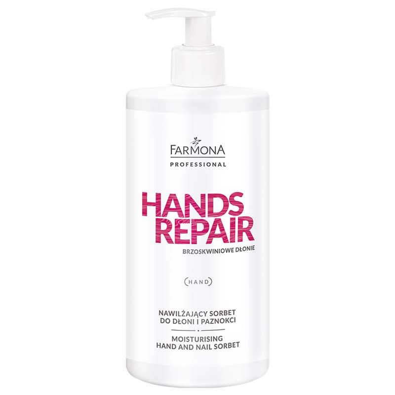 FARMONA HANDS REPAIR MOISTURIZING HAND AND NAIL SORBET 500ML