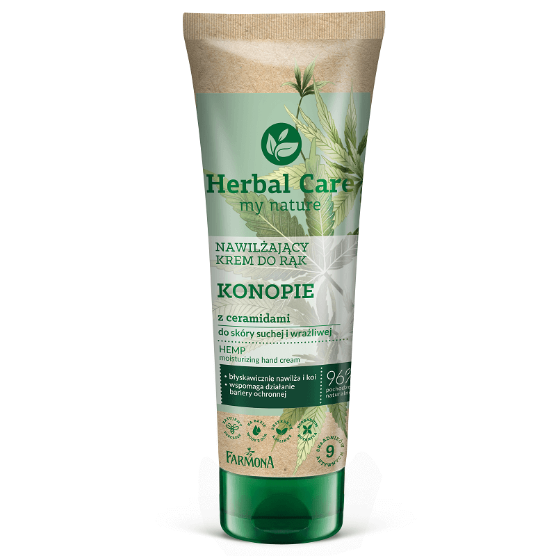 FARMONA HERBAL CARE MOISTURIZING HAND CREAM HEMP WITH CERAMIDES 100ML