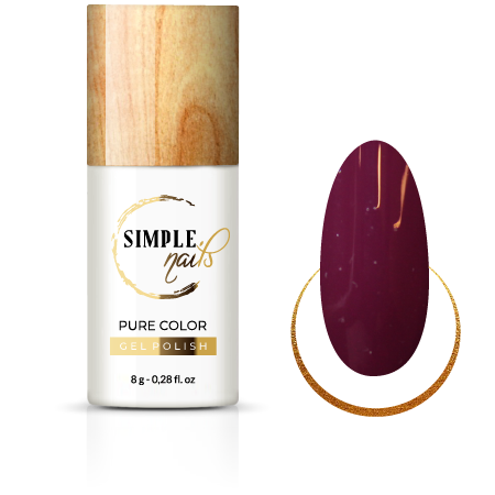 SIMPLE NAILS UV/LED GEL POLISH PURE COLOR HUNGARIAN PLUM 