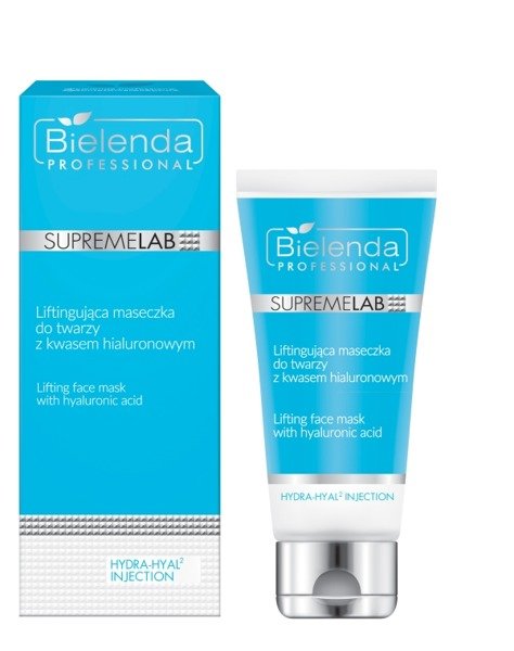 BIELENDA SUPREMELAB HYDRA-HYAL2 INJECTION LIFTING FACE MASK WITH HYALURONIC ACID 70ML