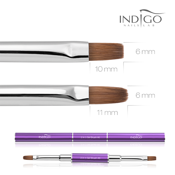 NAILS 2 IN 1 GEL BRUSH NO. 6