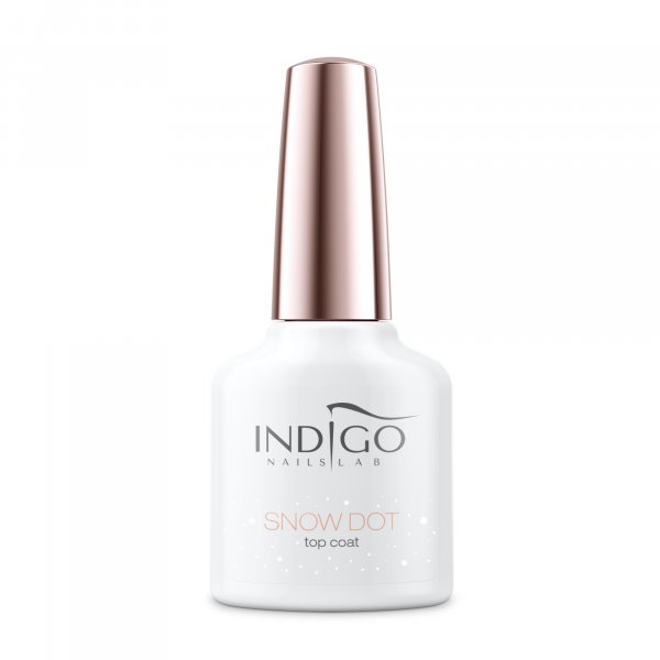 INDIGO GEL POLISH TOP COAT SNOW DOT