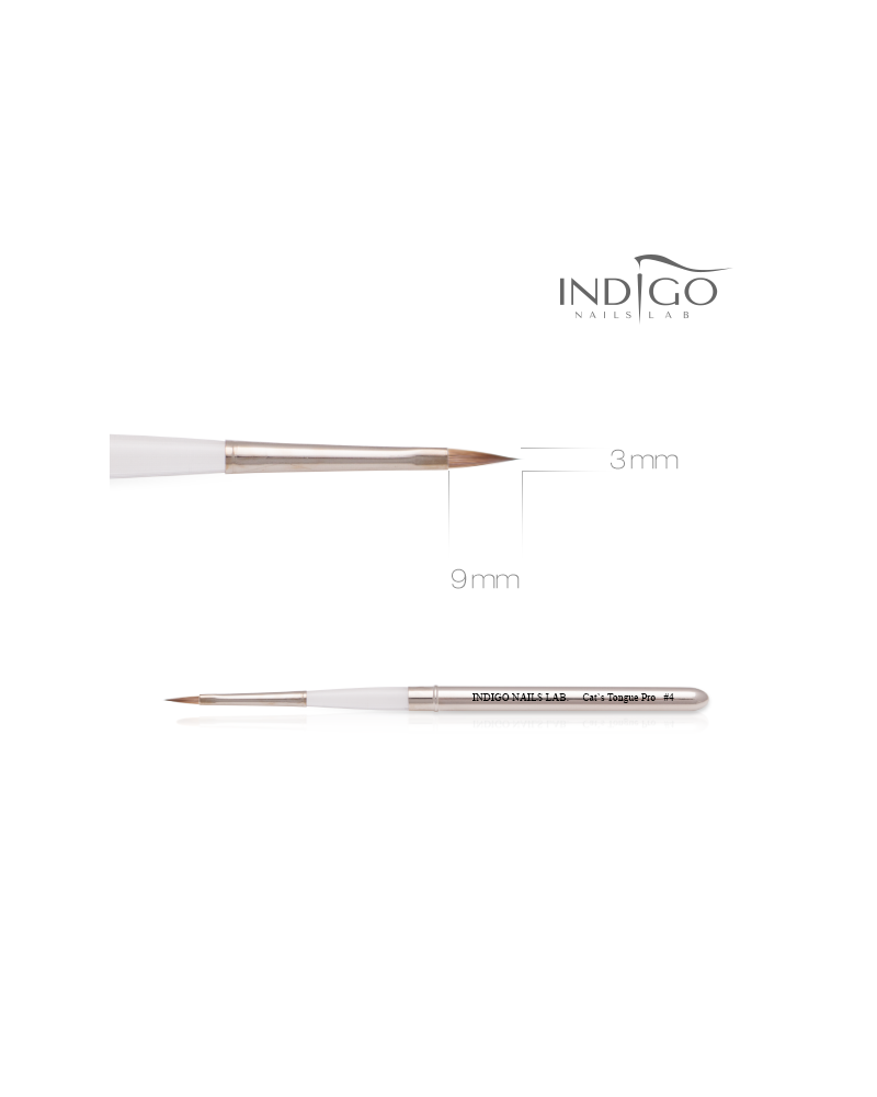 INDIGO CAT TONGUE PRO BRUSH 4 METAL CASE