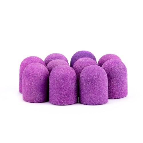 ALLEPAZNOKCIE COATS FOR PEDICURE 7MM 10PCS FABRIC PODS ALLEMED PURPLE