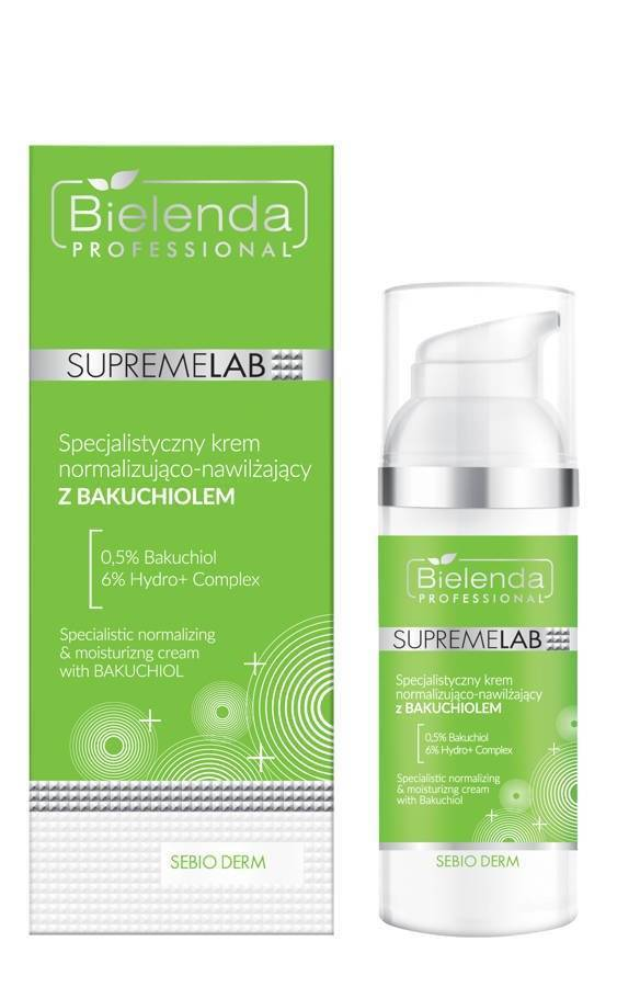 BIELENDA SUPREMELAB SEBIO DERM SPECIALIST NORMALIZING AND MOISTURIZING CREAM WITH BACUCHIOL 50ML