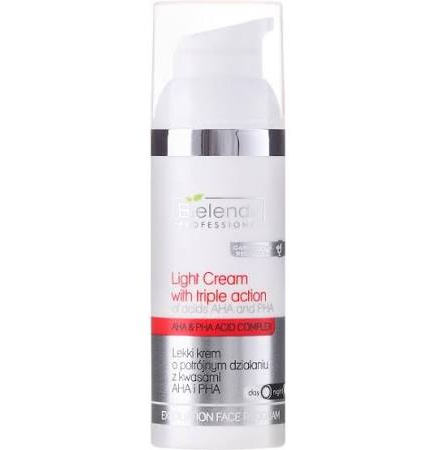 BIELENDA LIGHT CREAM WITH TRIPLE ACTION OF AHA AND PHA ACIDS 50ML