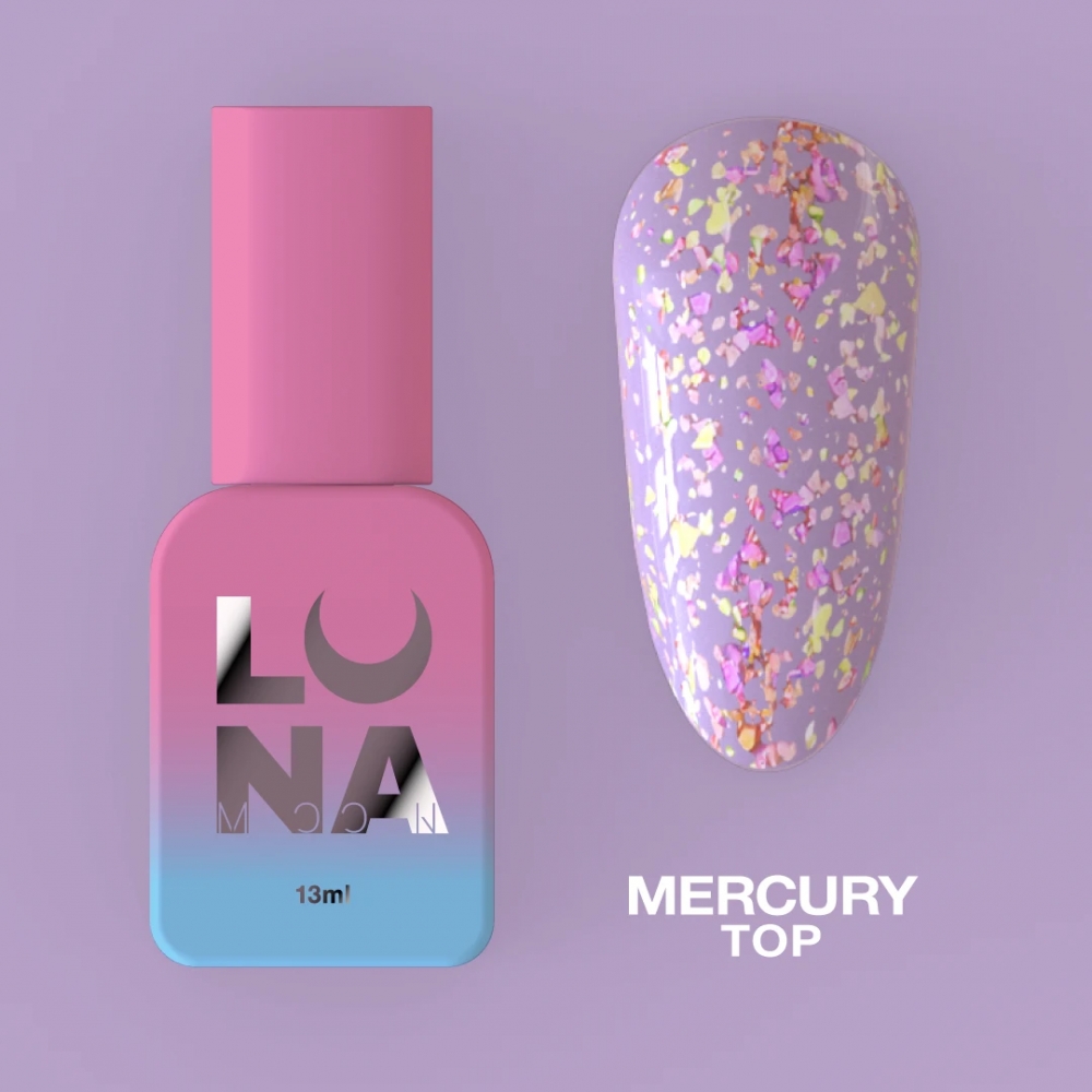 LUNAMOON TOP FOR GEL POLISH TOP MERCURY 13ML