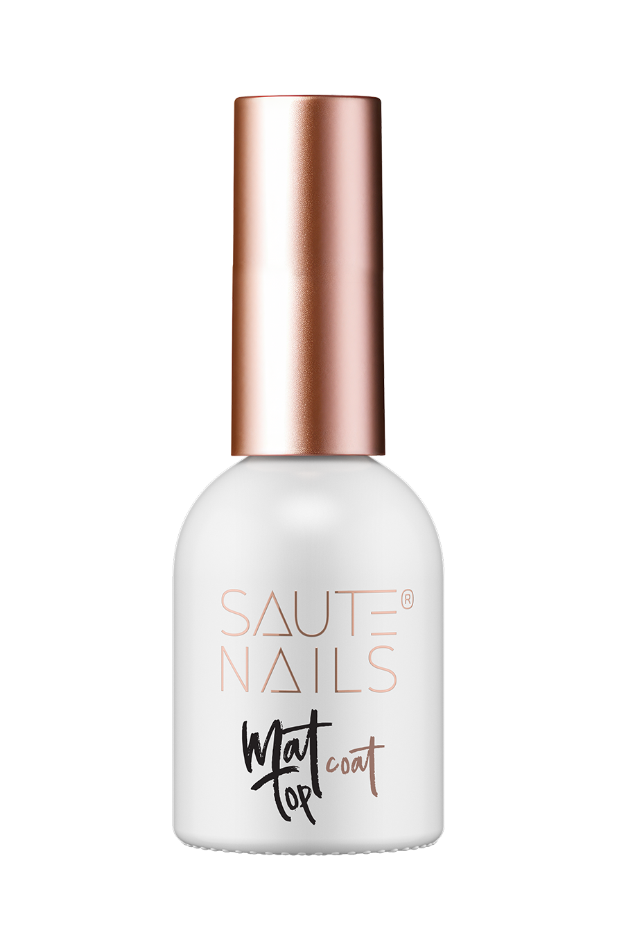 SAUTE NAILS GEL POLISH MATT TOP COAT NO WIPE 8 ml