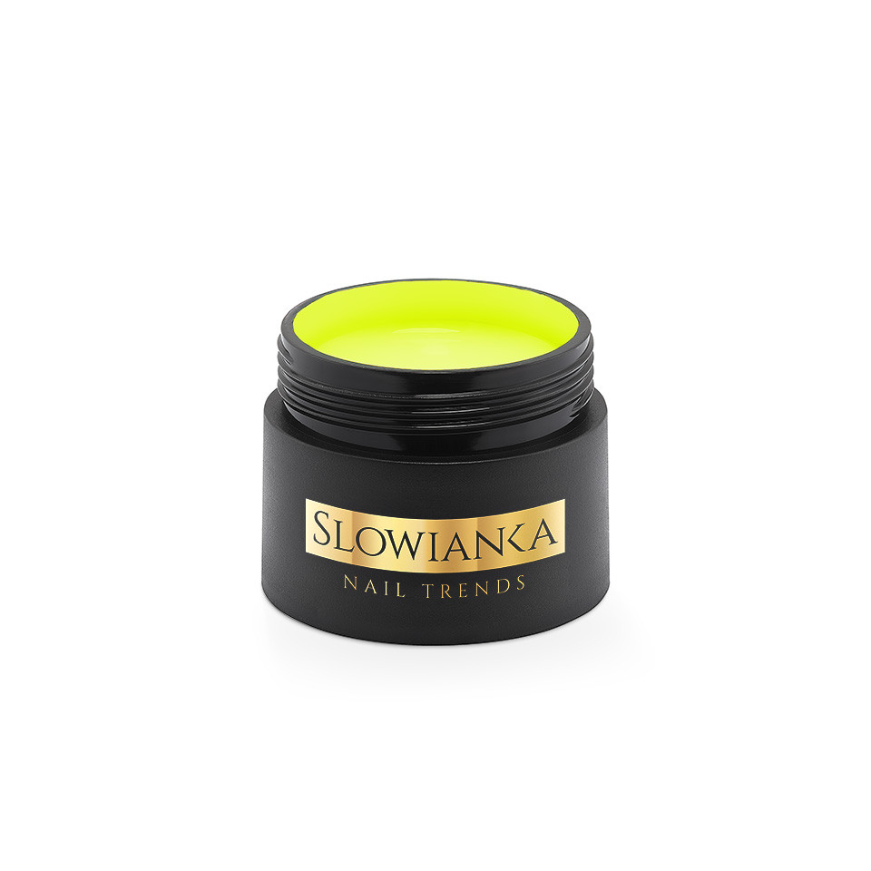 SLOWIANKA EASY LEVELING BUILDER GEL UV/LED MILKY NEON LEMON 
