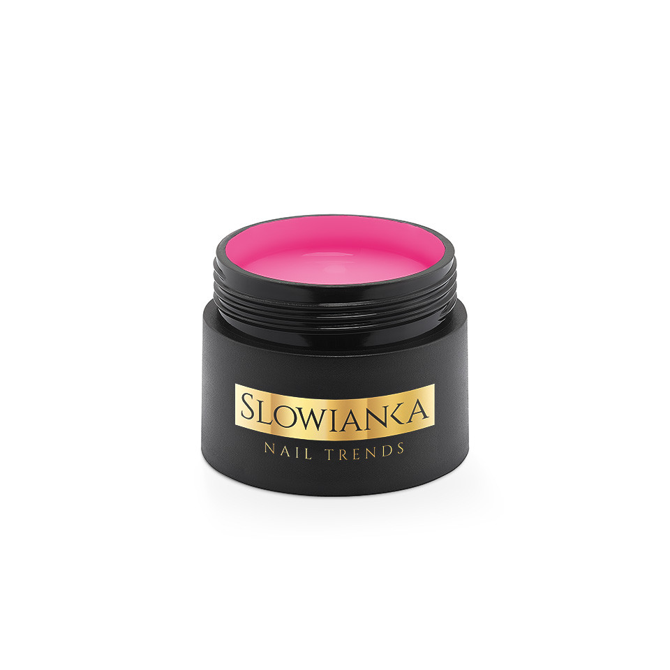 SLOWIANKA EASY LEVELING BUILDER GEL UV/LED MILKY NEON ROSE