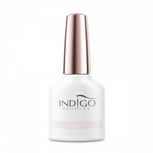 INDIGO GEL POLISH UV LED MINERAL BASE -MILKY 7ml