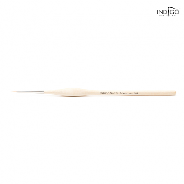 INDIGO MASTER NAIL ART BRUSH 004 (WOOD HANDLE)